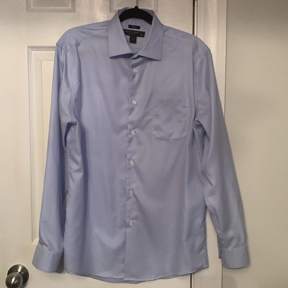 Pronto Uomo Mens Non-Iron Dress Shirt Size 16 34/35 #598 - Picture 1 of 9